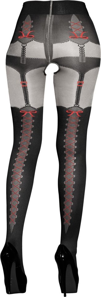 Straps-Strumpfhose im Trachten-Look