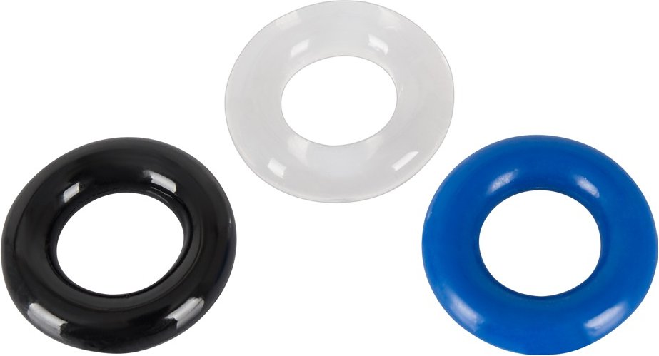 3-teiliges Penisring-Set, in Kombination tragbar