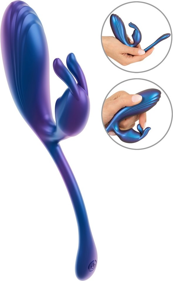 Vibro-Ei „Flexible Double Bullet“ mit Klitorisstimulator