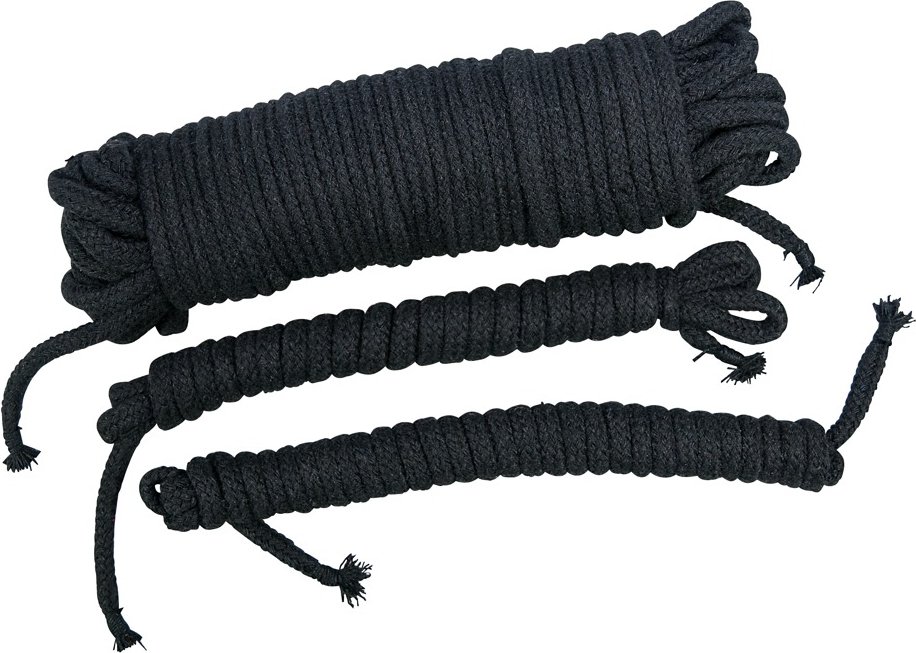 3-teiliges Bondageseil-Set "Bondage Ropes", 1 x 20 m, 2 x 3 m