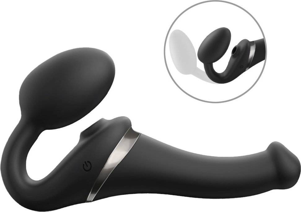 Strapless Strap-on „Multi Orgasm Bendable“ mit 3 Motoren