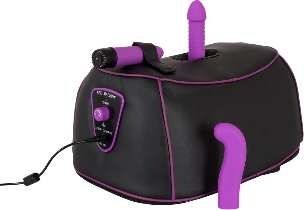 Sexmaschine „Rotating G-&P-Spot“ mit 2 Aufsätzen