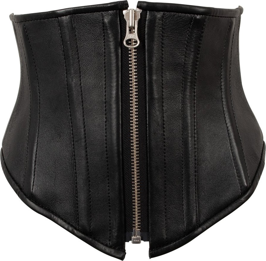 Thumbnail - Taillenmieder aus Lammnappa-Leder, mit Schnürung und Reißverschluss