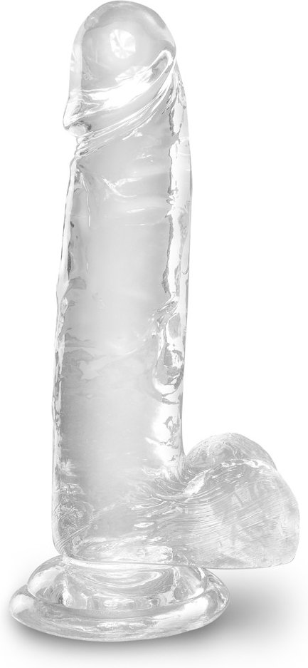 Naturdildo „7“-Cock with Balls“ mit Saugfuß