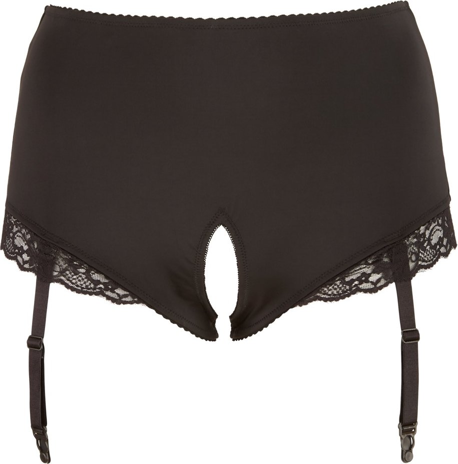 Slip ouvert mit abnehmbaren Strapsen