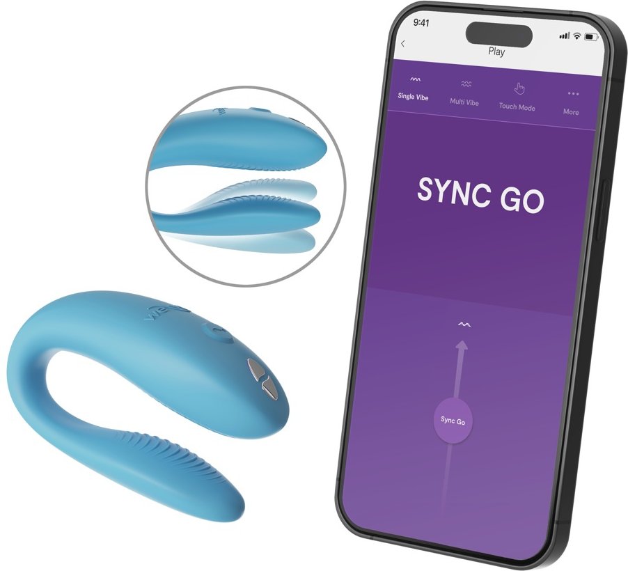 Paarvibrator „Sync Go“ mit 10+ Vibrationsmodi per App