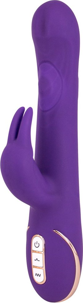 Rabbitvibrator „Quiver“ mit pulsierender Massagekugel im Schaft