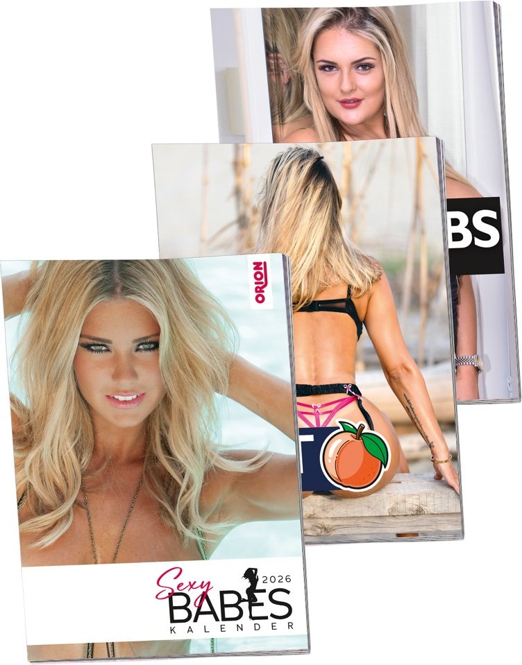 3-teiliges Pin-up-Kalender-Set 2026