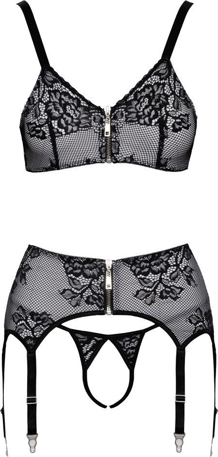 Thumbnail - 3-teiliges Straps-Set mit feinem Spitzen-Überzug