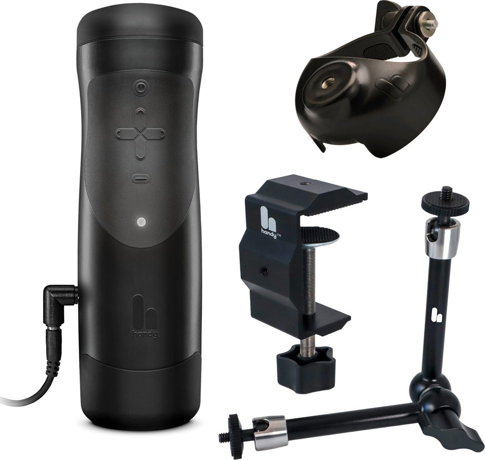 Mehrteiliges Masturbator-Set „The Handy 1.1 Full Handsfree Bundle“