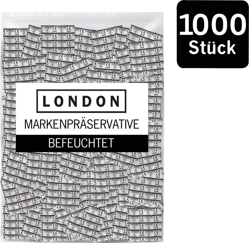 Kondome „LONDON Q600 feucht“ mit Beschichtung auf Silikonbasis