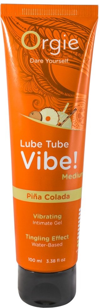 Erotik-Gel „Lube Tube Vibe! Piña Colada“ mit Vibrations-Effekt