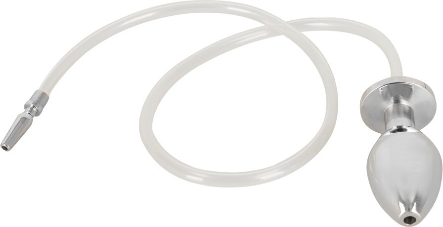 Penis- und Analplug mit Verbindungsschlauch „P*** to A**”