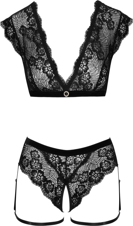 Dessous-Set aus Blütenspitze