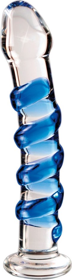 Glasdildo „No. 5“, 18,5 cm, mit Stimulationsspirale