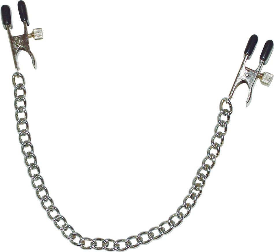 Nippelklammern mit Metallkette