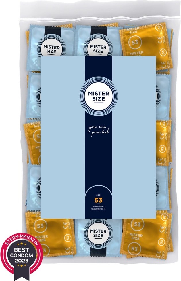 Kondome „53 mm“, transparent, hauchdünn, feucht