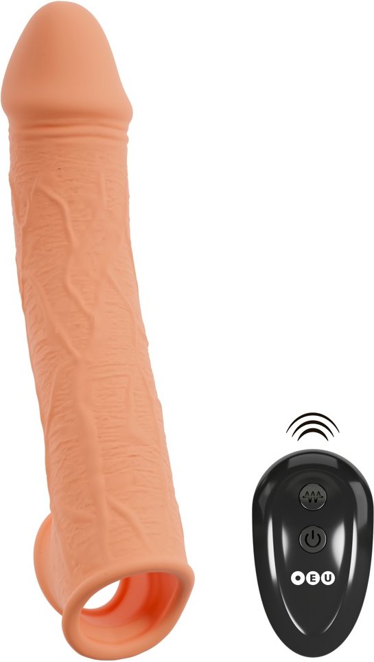 Vibro-Penishülle mit Fernbedienung