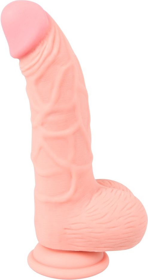 Naturdildo „Medical Silicone Dildo“, 20 cm, leicht gebogen