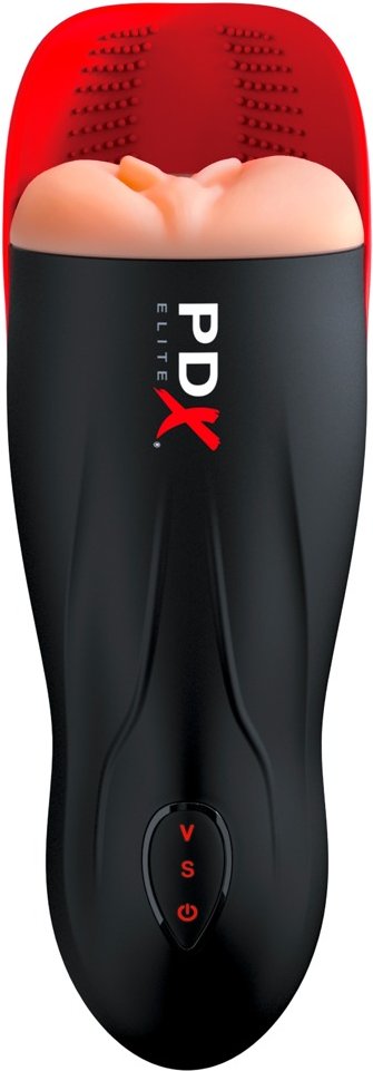 Masturbator "Fuck-O-Matic" mit Hodenstimulator, Saug-Funktion (5 Modi) und Vibration (10 Modi)