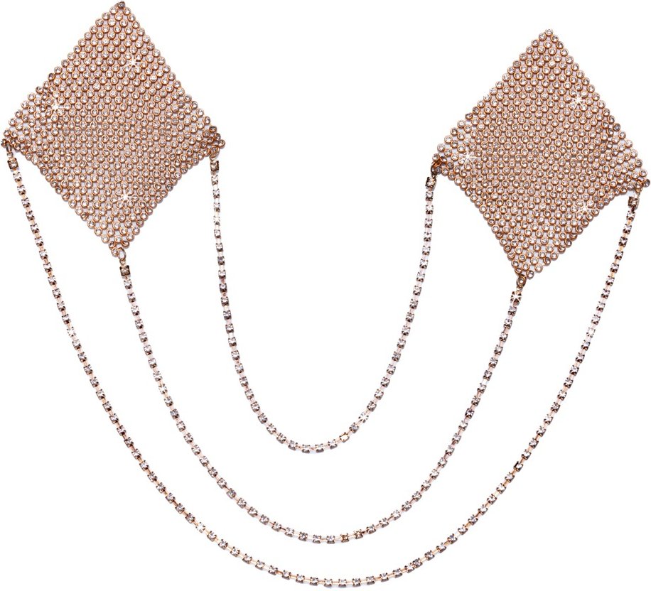 Nippelsticker „Square“ mit 3 Verbindungsketten