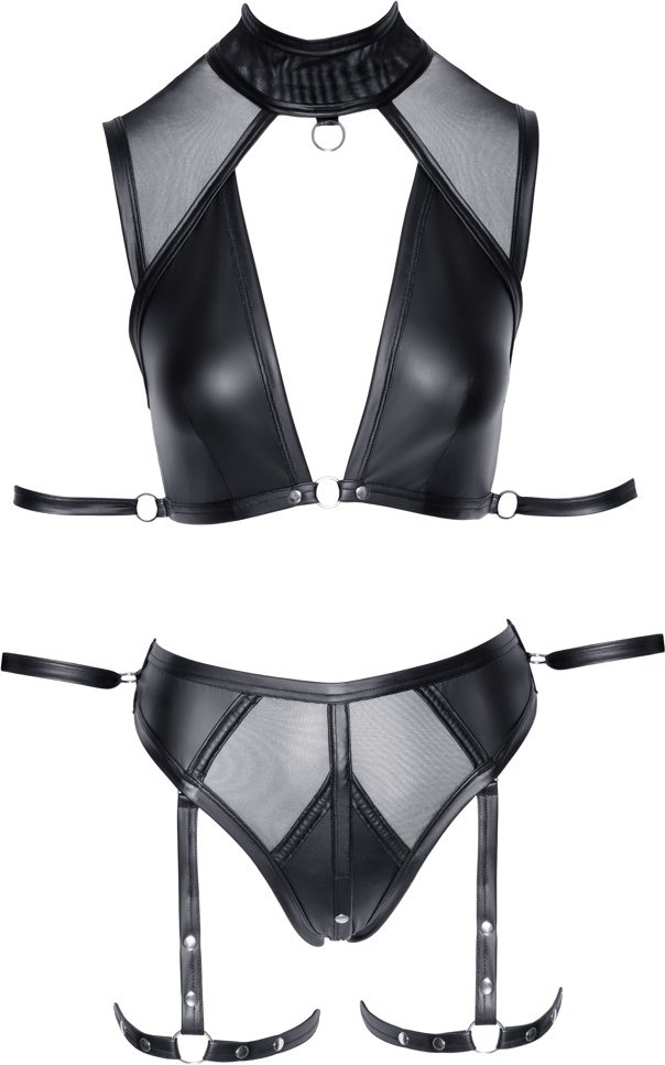 Top plus Slip mit Schenkel-Harnesses (abnehmbar)