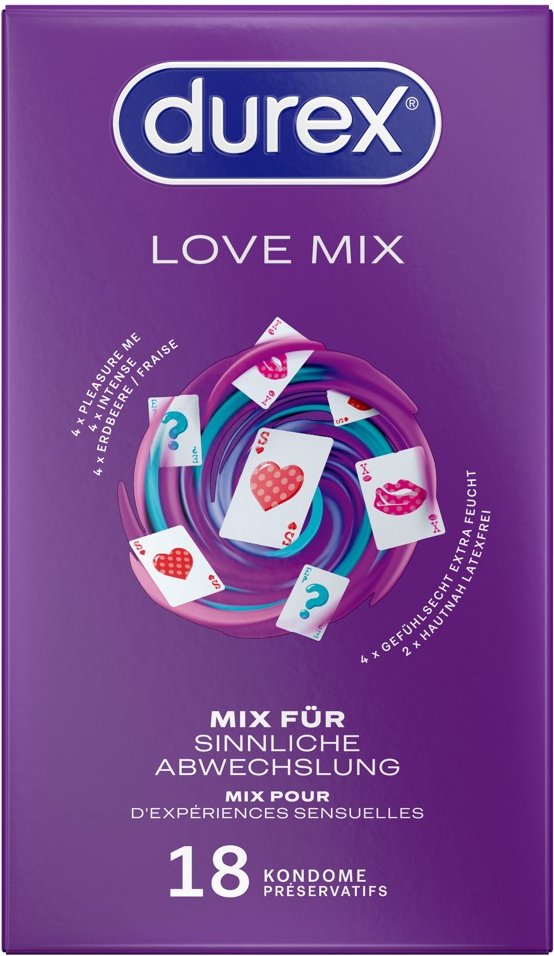 Kondom-Set „Love Mix“ mit 5 spannenden Sorten