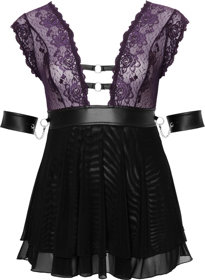 Babydoll mit Halsband und Armfesseln