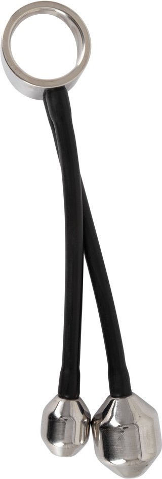 Penisring „Cock ring & Ass plugs“ mit 2 schweren Plug-Gewichten