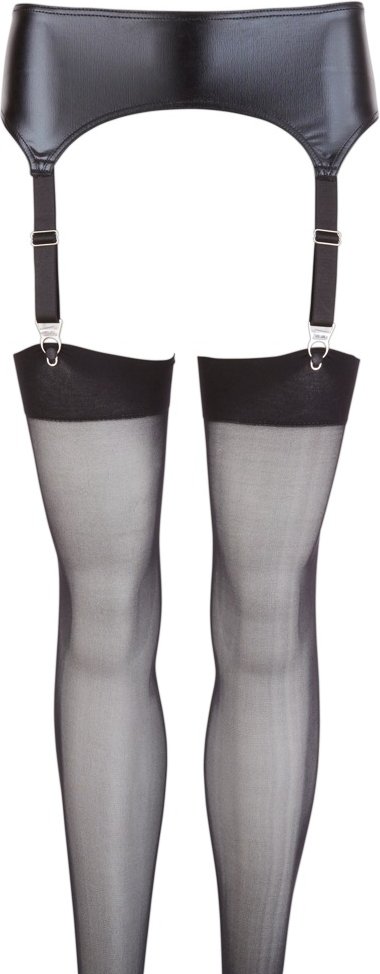 Thumbnail - Strapsgurt im Wetlook plus Strapsstrümpfe