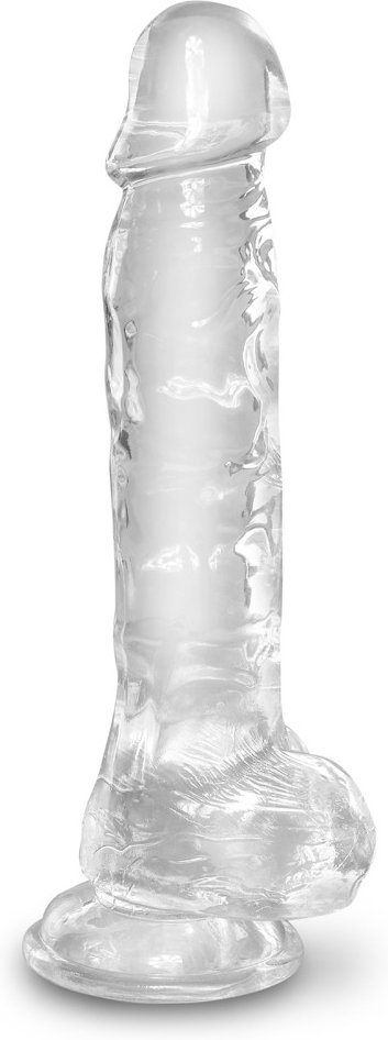 Naturdildo „8“-Cock with Balls“ mit Saugfuß