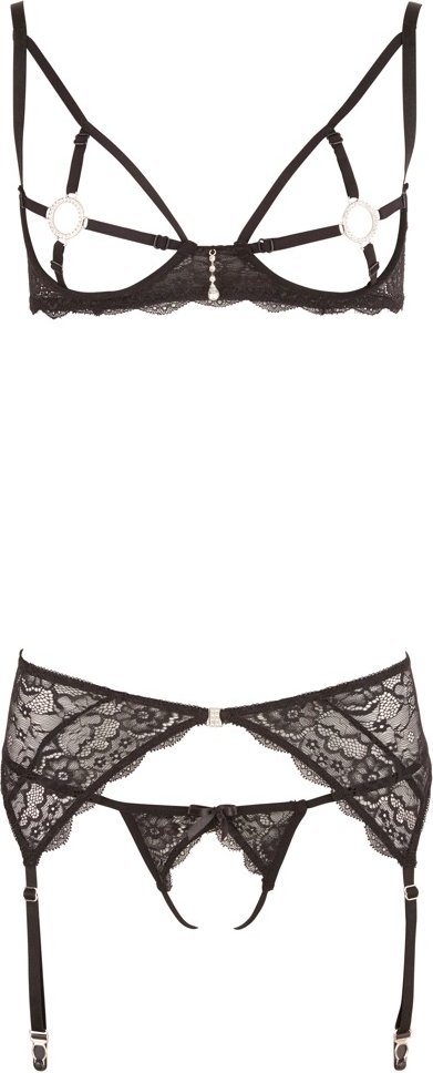 Thumbnail - 3-teiliges Strapsset aus Spitze