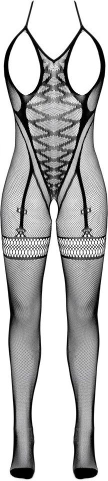 Netz-Catsuit ouvert