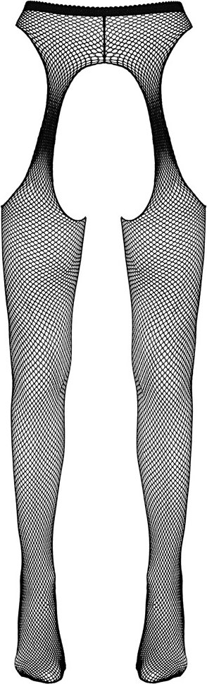Straps-Strumpfhose aus feinmaschigem Netzmaterial