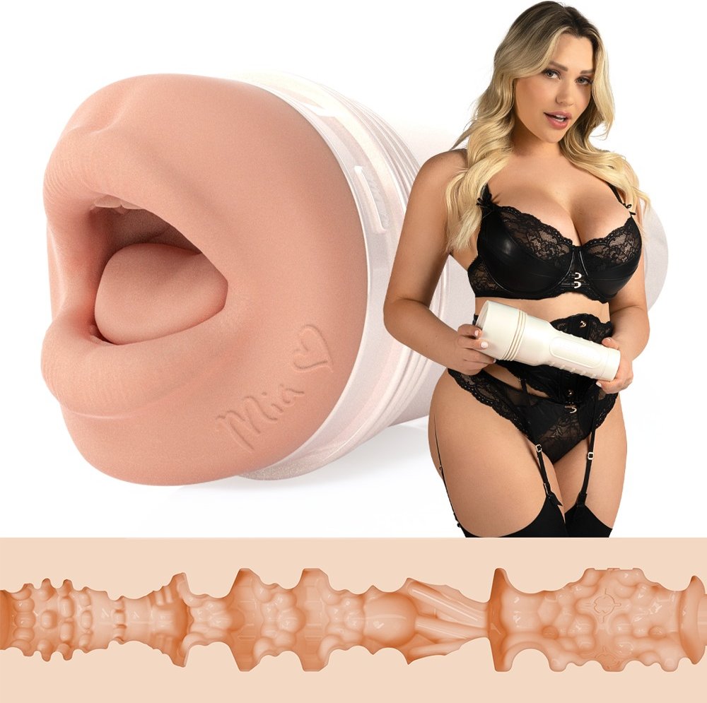 Masturbator „Mia Malkova Headshot“ mit intensiver Reizstruktur