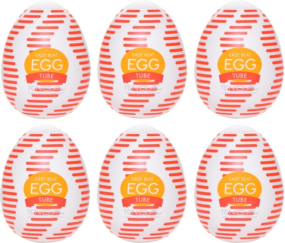 Masturbator „Egg Tube“ mit gerippter Wellen-Stimulationsstruktur