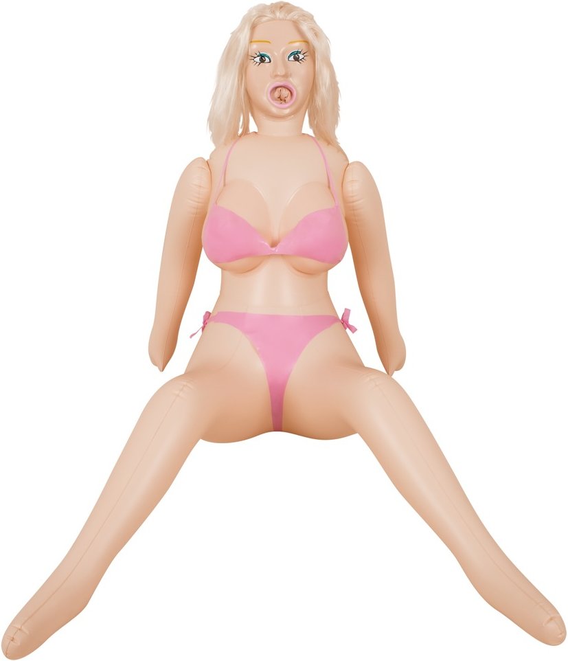 Liebespuppe „Big Boobs Bridget“ mit 3 Lustöffnungen