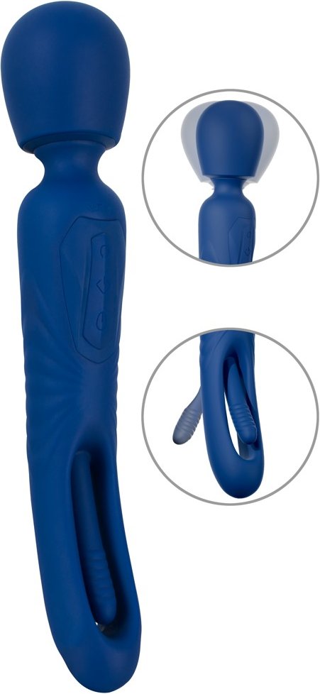 Thumbnail - Massagestab „2in1 Wand with Flicking Tongue“, beidseitig verwendbar