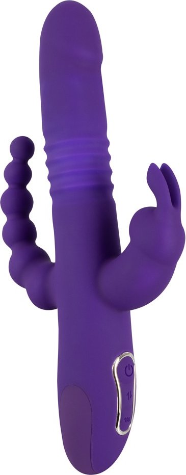 Thumbnail - Stoßvibrator „Thrusting Pearl Triple Vibrator“ mit Klitoris- und Analvibrator
