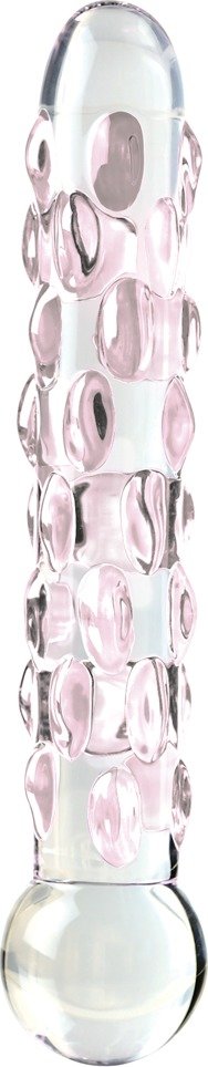 Glasdildo „No. 7“, 17,8 cm, mit Stimulationsnoppen