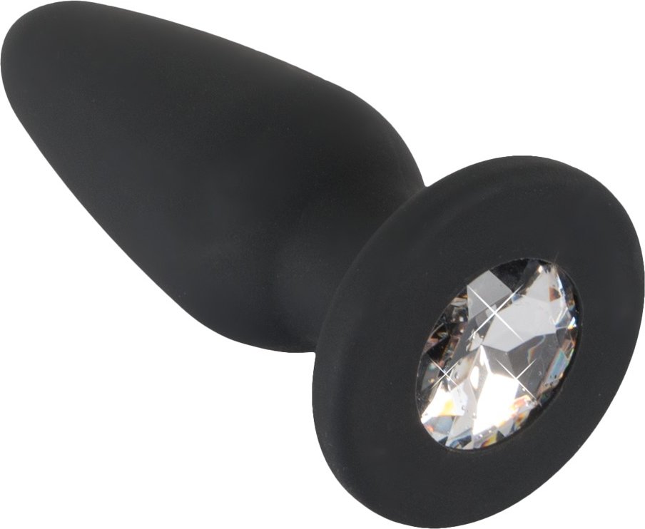 Analplug mit Schmuckstein, 7 cm