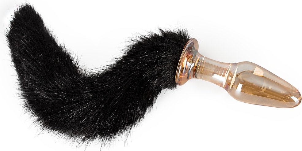 Analplug „Glas-Plug mit Schweif"