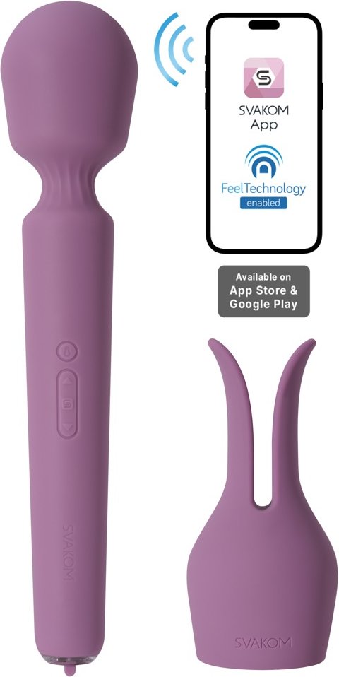 Massagestab „Emma Neo 2“ inklusive Bunny-Aufsatz