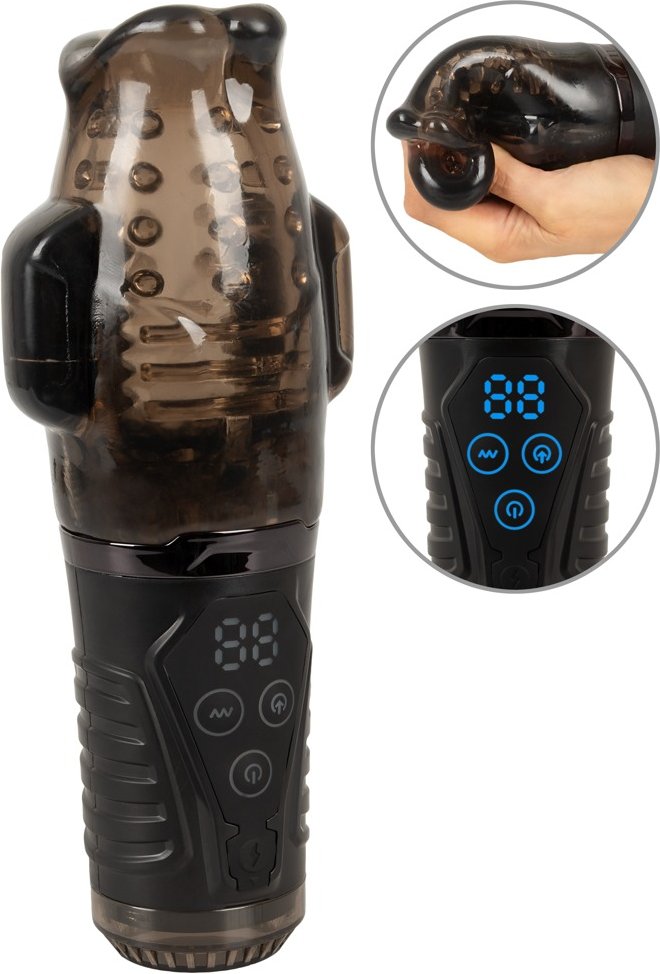 Masturbator mit Doppel-Vibration & Saugfunktion