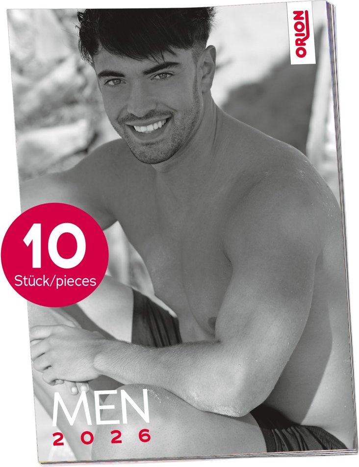 Pin-up Kalender „Men 2026“ im 10er-Pack