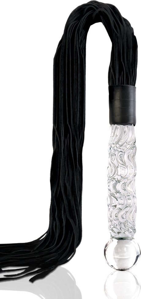 Glasdildo "No. 38", mit Lederriemen