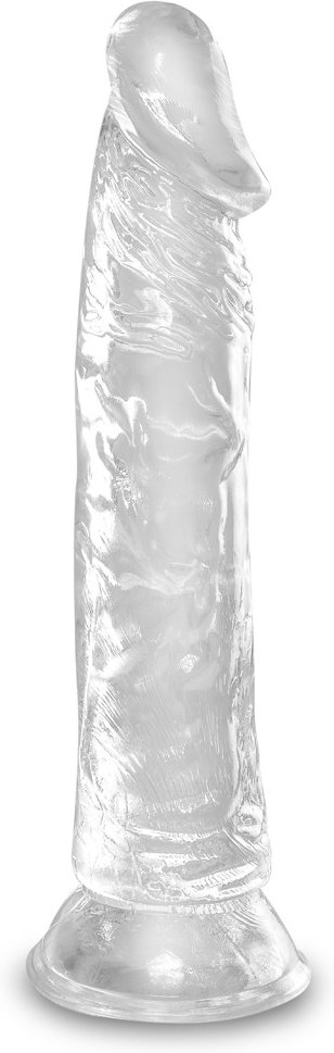 Naturdildo „8“-Cock Clear“ mit Saugfuß