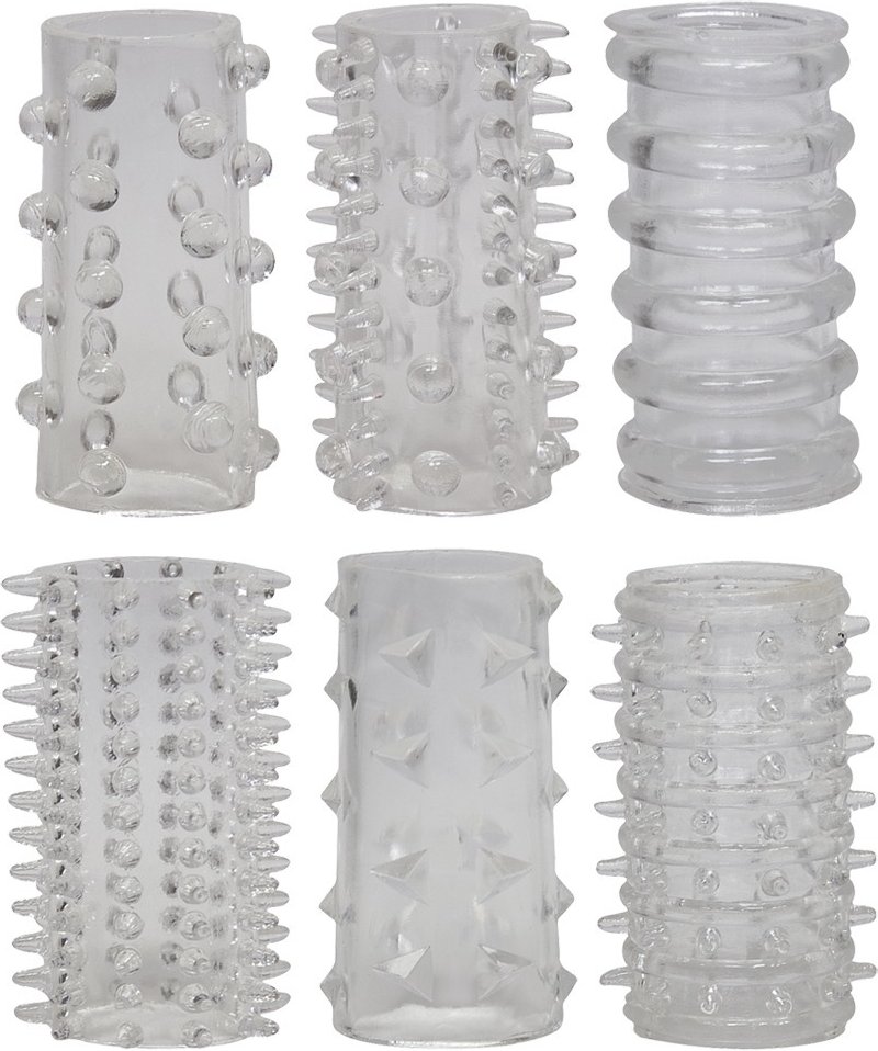 Thumbnail - 6-teiliges Penismanschettenset „Red Roses“