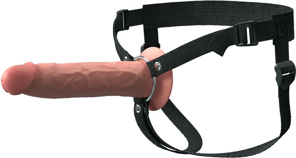 Penishülle „Hollow Silicone Strap-on“ mit Umschnallgurt