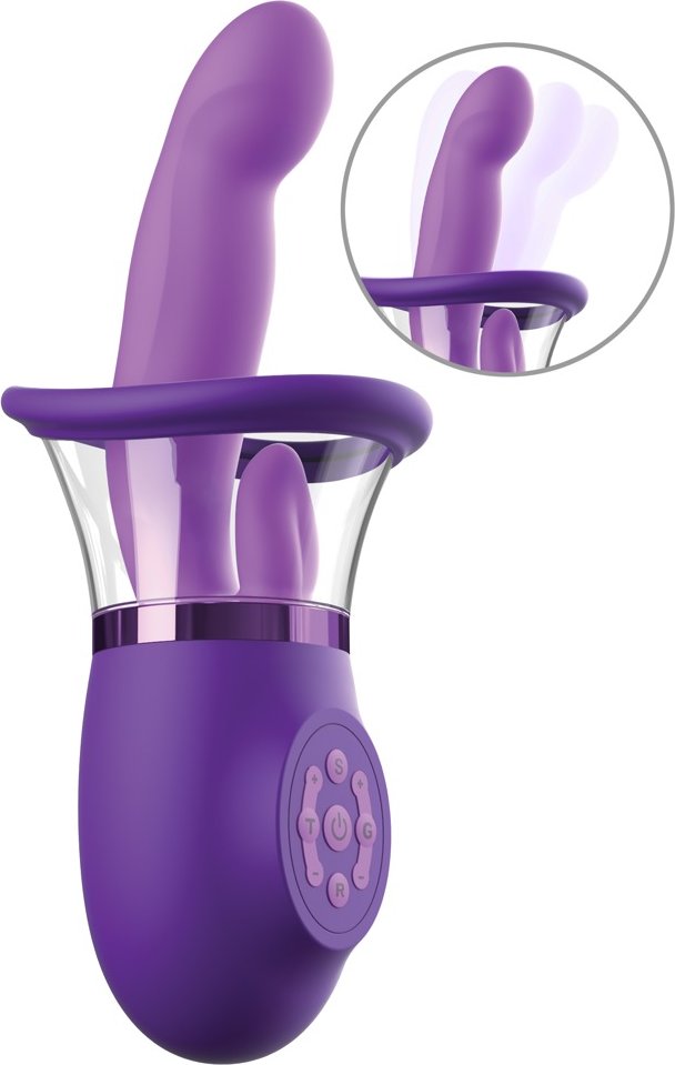 Vibrator „Ultimate Pleasure Pro Plus“ mit Saugschale und Vibro-Zunge